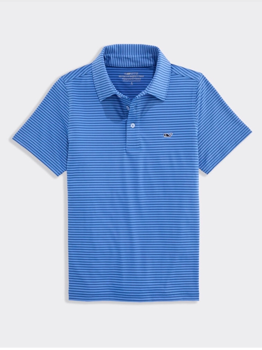 Vineyard Vines Boys' Performance Bradley Stripe Sankaty Polo